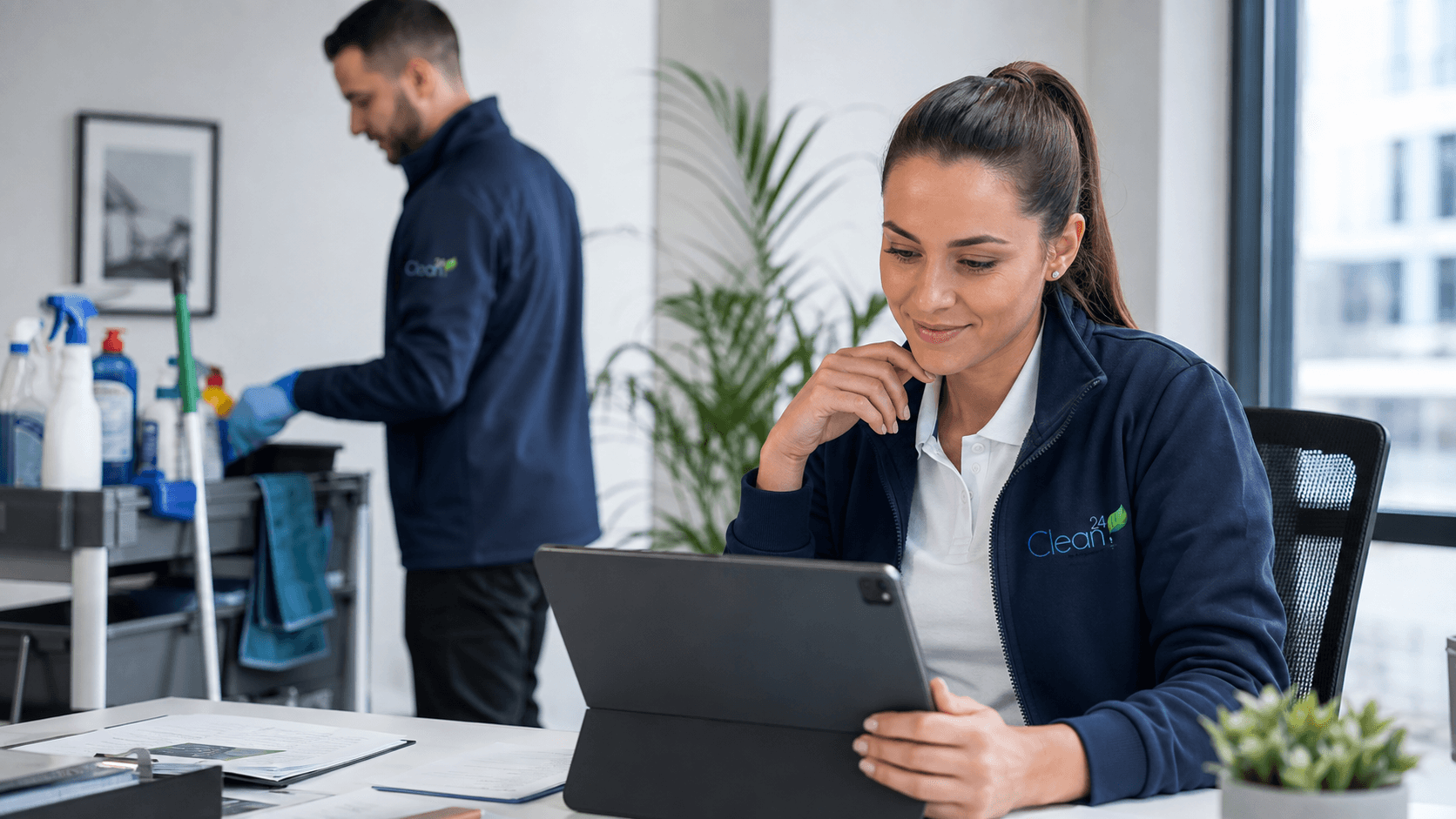 Clean24 Planung und Organisation für professionelle Reinigungseinsätze.